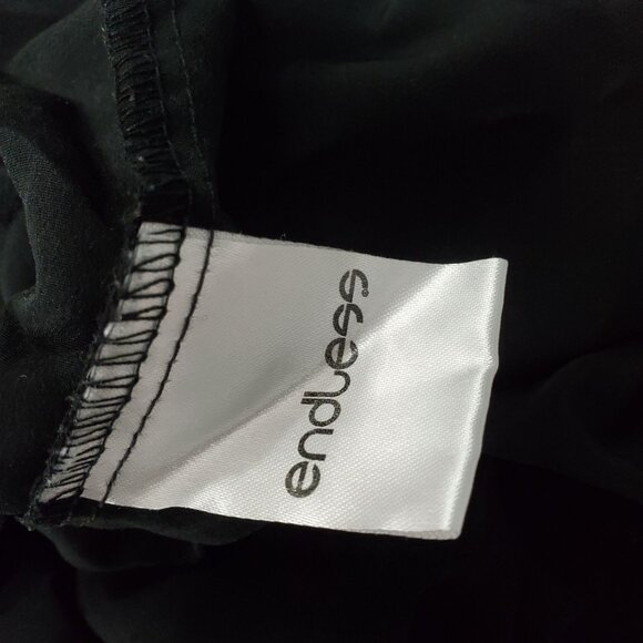 Endless Shorts Black Polyester Pleated Hem Women's 4 - Picture 16 of 16